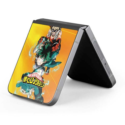 My Hero Academia Deku and Bakugo Season 5 Galaxy Z Flip6 Skin